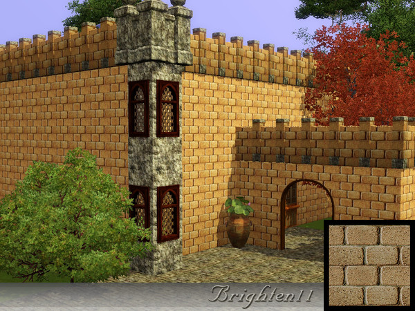 Sims 3 — BR11 Beige Brick by Brighten11 — Beige Brick - by Brighten11 for your building projects