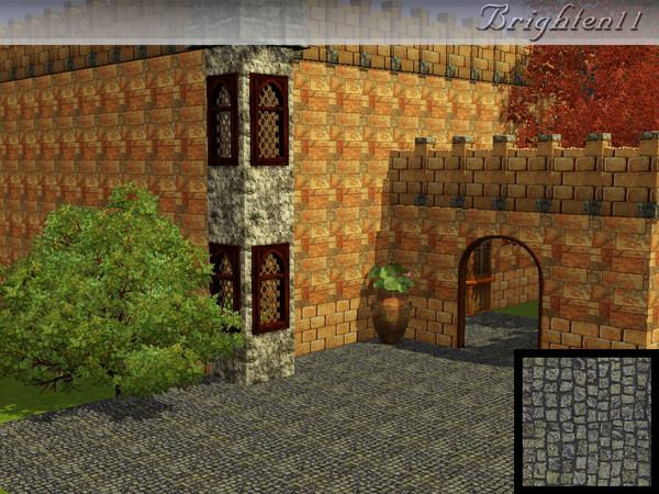 Sims 3 — BR11 Dark Cobblestone by Brighten11 — Dark Cobblestone - by Brighten11 for your building projects