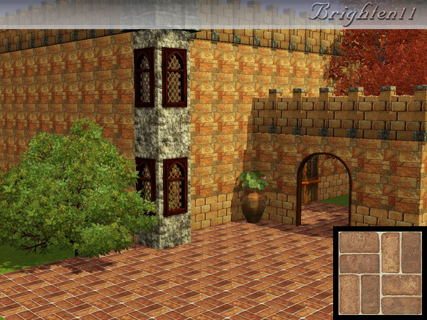 Sims 3 — BR11 Rough Brick by Brighten11 — Rough Brick - by Brighten11 for your building projects