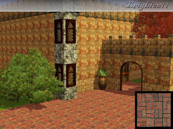 Sims 3 — BR11 Patio Brick by Brighten11 — Patio Brick - by Brighten11 for your building projects.