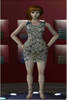 Sims 2 — Damask Lace Print Dress by VictoriaAdora — A sleeveless coctail dress, perfect for evening-wear, made of