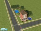 Sims 2 — 1 Sky Lane by carrienolde2 — Modern Urban City Town-House, consisting of 3 storeys. Floor 1: Comfortable,