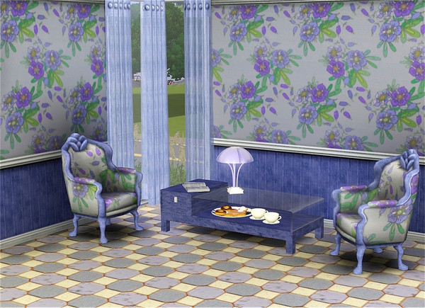 Sims 3 — marcorse_rock rose pattern by marcorse — The pretty and shy little rock rose in it's blue/purple form is the