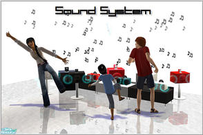 Sims 2 — Geneva Sound System with I-Pod by Birgit43 — rebuilds of new sound systhem inspired by \"Geneva\"