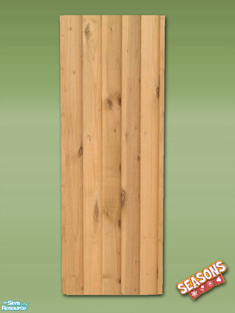 Sims 2 — Garden Shed Wall No Window - Pine - Mesh by Shakeshaft — Part of a set to create a Garden Potting Shed for your