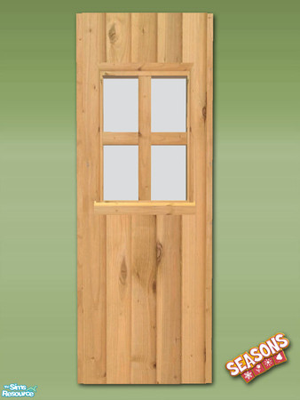Sims 2 — Garden Shed Wall - Pine - Mesh by Shakeshaft — Part of a set to create a Garden Potting Shed for your Sims, set