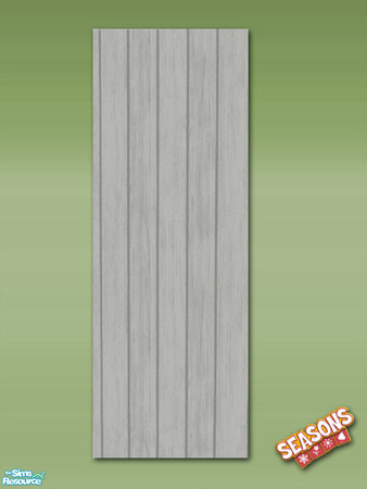 Sims 2 — Garden Shed Wall No Window - White - Mesh by Shakeshaft — Part of a set to create a Garden Potting Shed for your