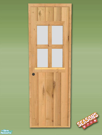Sims 2 — Garden Shed Door - Rec 04 by Shakeshaft — Part of a set to create a Garden Potting Shed for your Sims, set