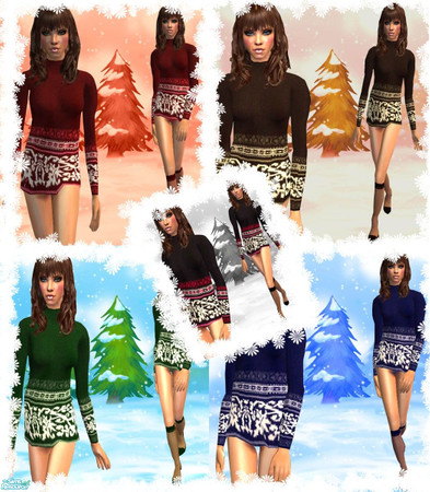 Sims 2 — Hot Winter Set by wwendy — hope you like these 5 hot jumpers!!