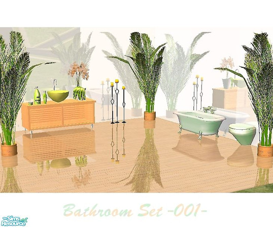 Sims 2 — Aqua Bathroom Set  by dealer_day — A bright light bathroom for your sims. Please full view the preview image.