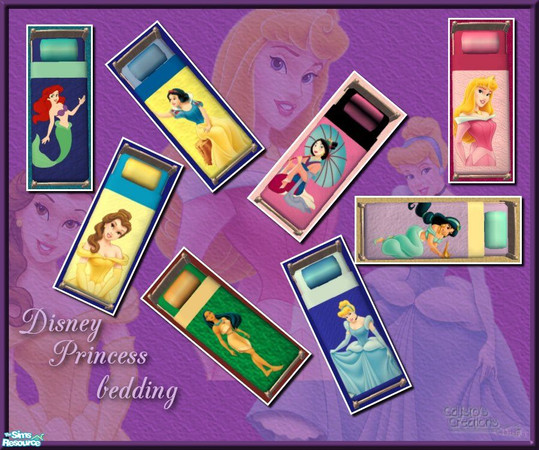 Sims 2 — Calli\'s Disney Princess bedding - large Princesses by Callisto149 — More Disney Princess bedding to match my