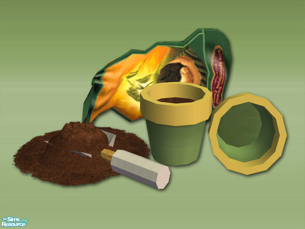 Sims 2 — Garden Shed Compost and Pots - Rec 03 by Shakeshaft — Part of a set to create a Garden Potting Shed for your