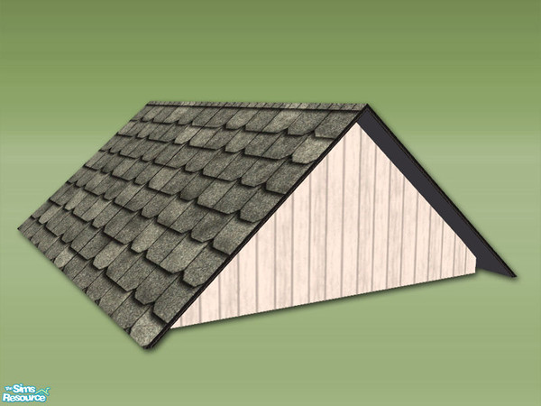 Sims 2 — Garden Shed 3x4 Deco Roof - Wood White by Shakeshaft — Part of a set to create a Garden Potting Shed for your