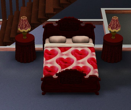 Sims 3 — HeartPattern001 by melissabrownkrapf2 — Heart Pattern Set type: Misc. Object: Showing Bedding Part of a Heart