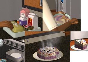 Sims 2 — Berry Cream Cake by TheNinthWave — This is something I had in my game for a long time but never shared. It\'s