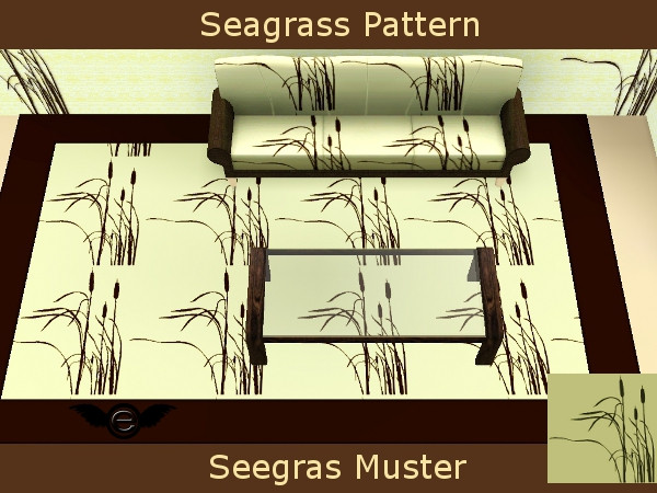 Sims 3 — Seagrass Pattern 1 - Set Seagrass by engelchen1202 — Muster Seegras 2 Farben - umfaerbbar Pattern Seagrass 2