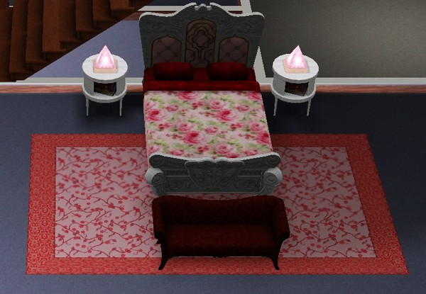 Sims 3 — PinkRosePattern003 by melissabrownkrapf2 — Type: Misc. Object: Showing Bedding Part of my pink rose collection.