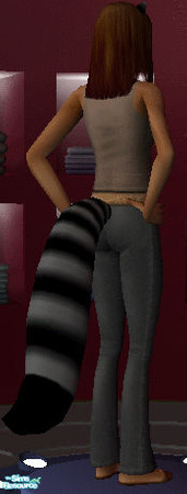 Sims 2 — Racoon tail and ears by Foxancalimon — Raccoon tail and ears.