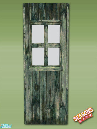 Sims 2 — Garden Shed Wall - Weathered Mesh by Shakeshaft — Part of a set to create a Garden Potting Shed for your Sims,