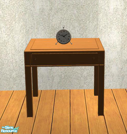 Sims 2 — PB Bedroom Recolor Honey - Nightstand by ShinoKCR — 