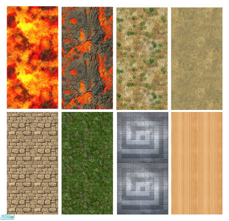 Sims 2 — Mixed Walls_Set by erso11 — The walls in this mixed set are completely tilable, as well as a unique, mixture of