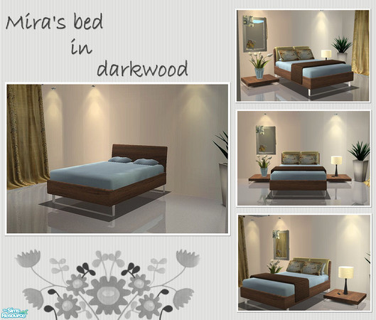 Sims 2 — Mira\'s birthday bedroom in Dusk & Gold - Double Bed by ~Monica~ — Enjoy ;)