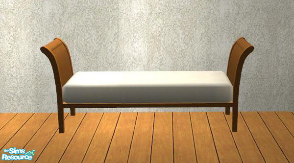 Sims 2 — PB Bedroom Recolor Honey - Bench by ShinoKCR — 
