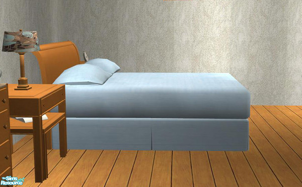 Sims 2 — PB Bedroom Recolor Honey - Bed Matress blue by ShinoKCR — 