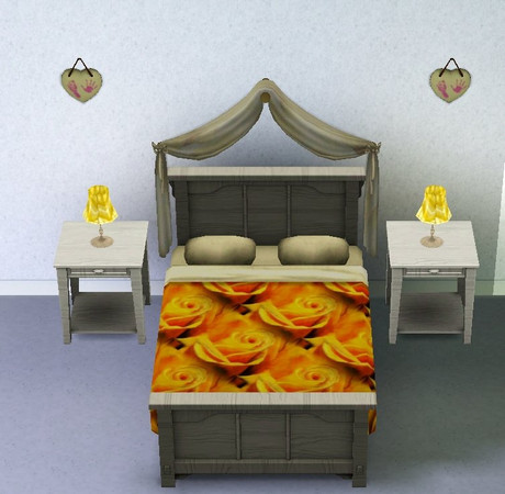 Sims 3 — YellowRosePattern004 by melissabrownkrapf2 — Yellow Rose Pattern Type: Misc. Object: Bedding and/or rug Part of
