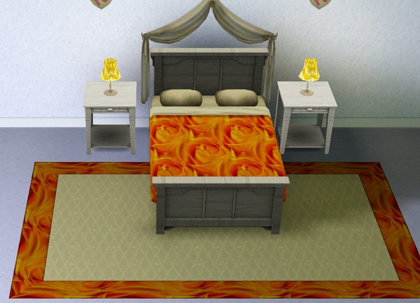 Sims 3 — YellowRosePattern003 by melissabrownkrapf2 — Yellow Rose Pattern Type: Misc. Object: Bedding and/or rug Part of