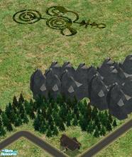 Sims 2 — Crop Circles Neighborhood Decor - Lush by TheNinthWave — Crop Circles for Lush neighborhoods.