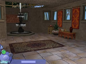 Sims 2 — Ancient Hebrew CAS Screen with animated fountain by TheNinthWave — This is a lovely new CAS screen. It\'s like