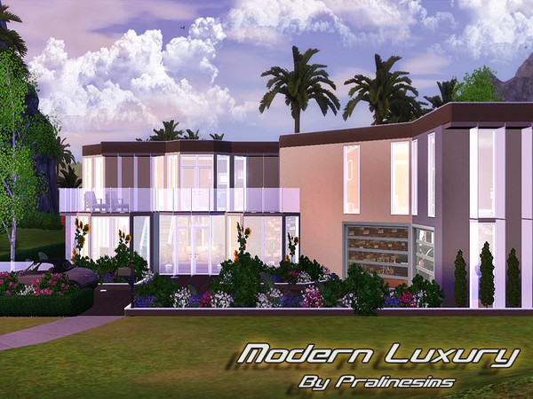 Sims 3 —  by TSR Archive — Modern Luxury Big stylish and modern family home:) Interior:livingroom,kitchen,two small