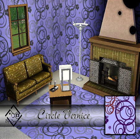 Sims 3 — Circle Vernice by Devirose — Quattro livelli di colorazione per un pattern allegrissimo!Beautiful and very fun