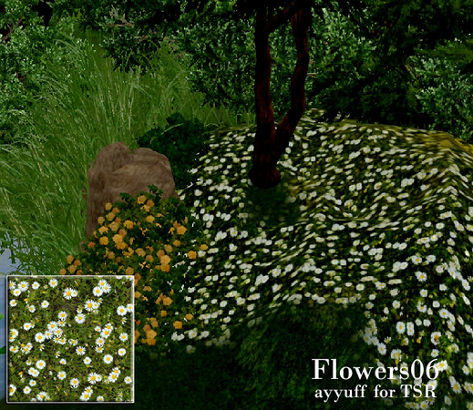 Sims 3 — Flowers06 by ayyuff — flowers06 terrain paint