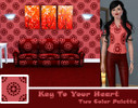 Sims 3 — Key To Your Heart [Pattern] by Clouddy — Love unique and interesting patterns that are sure to attract
