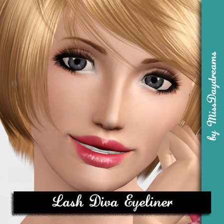 Sims 3 — Lash Diva Eyeliner by MissDaydreams — Feel your inner Diva with this great eyeliner! Gender: Female only Age: