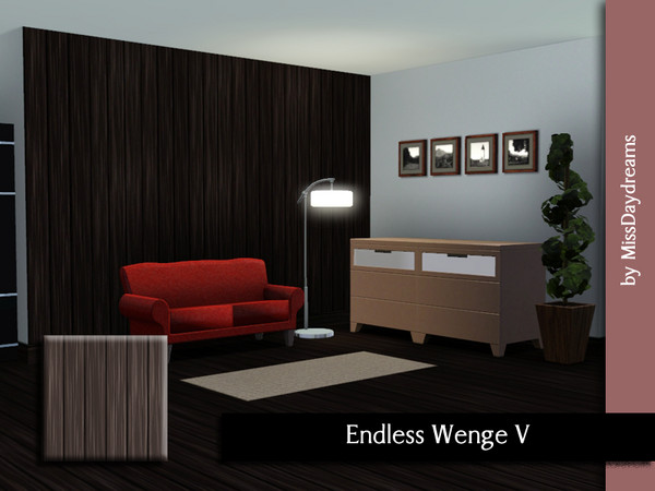 Sims 3 — Endless Wenge (Vertical) by MissDaydreams — Endless Wenge Pattern Vertical