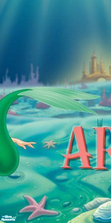 Sims 2 — Calli\'s Ariel Mural Center by Callisto149 — This is the center portion of a three-piece Ariel mural.