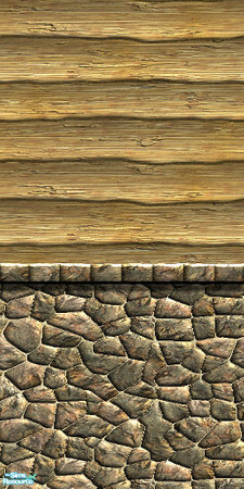 Sims 2 — Wilderness Wall 4a by hatshepsut — Part of the Wilderness Wall series.