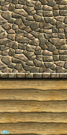Sims 2 — Wilderness Wall 4 by hatshepsut — Part of the Wilderness Wall series.