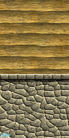 Sims 2 — Wilderness Wall 3a by hatshepsut — Part of the Wilderness Wall series.