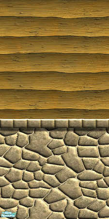 Sims 2 — Wilderness Wall 2a by hatshepsut — Part of the Wilderness Wall series.