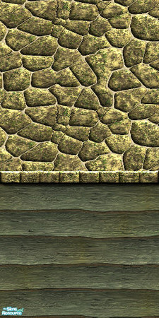 Sims 2 — Wilderness Wall 1 by hatshepsut — Part of the Wilderness Wall series.