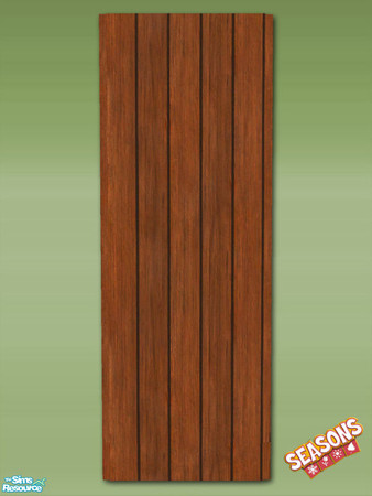 Sims 2 — Garden Shed Wall No Window - Red Mesh by Shakeshaft — Part of a set to create a Garden Potting Shed for your