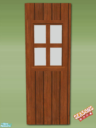 Sims 2 — Garden Shed Wall - Red Mesh by Shakeshaft — Part of a set to create a Garden Potting Shed for your Sims, set