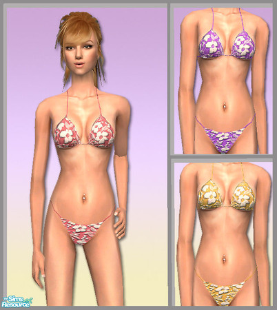 Sims 2 — Three sexy bikinis by _cari_ — Hope you like them :) You don\'t need any mesh