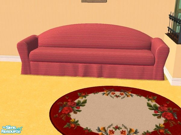 Sims 2 — country livingroom in festive red - Country Style Sofa In Festive Red Cb42 by corabelle42 — This file will
