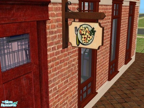 Sims 2 — Restaurant Sign Set, Pasta Salad by schweighsr — Tired of the same old restaurants? A new franchise opportunity