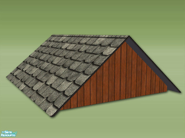 Sims 2 — Garden Shed 3x4 Deco Roof - Wood Red by Shakeshaft — Part of a set to create a Garden Potting Shed for your